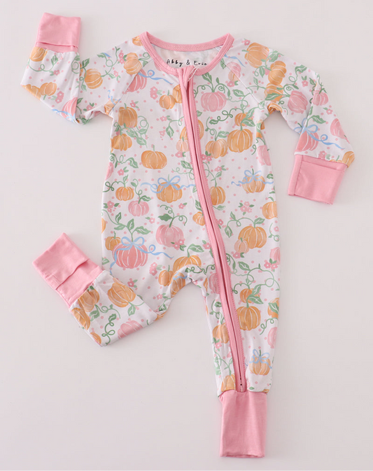 Pink Pumpkin Bamboo Pajamas
