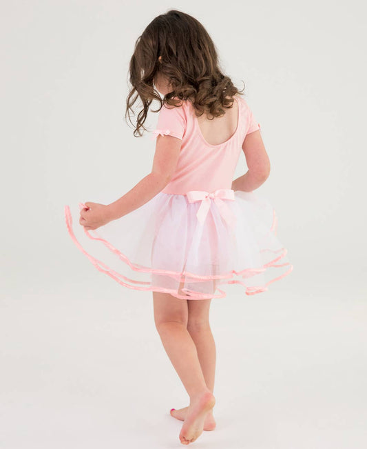 Girls Pink Ballet Tutu Dance Leotard: Pink