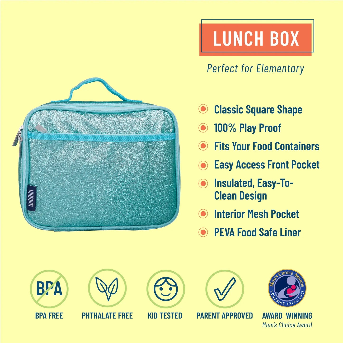 Blue Glitter Lunch Box