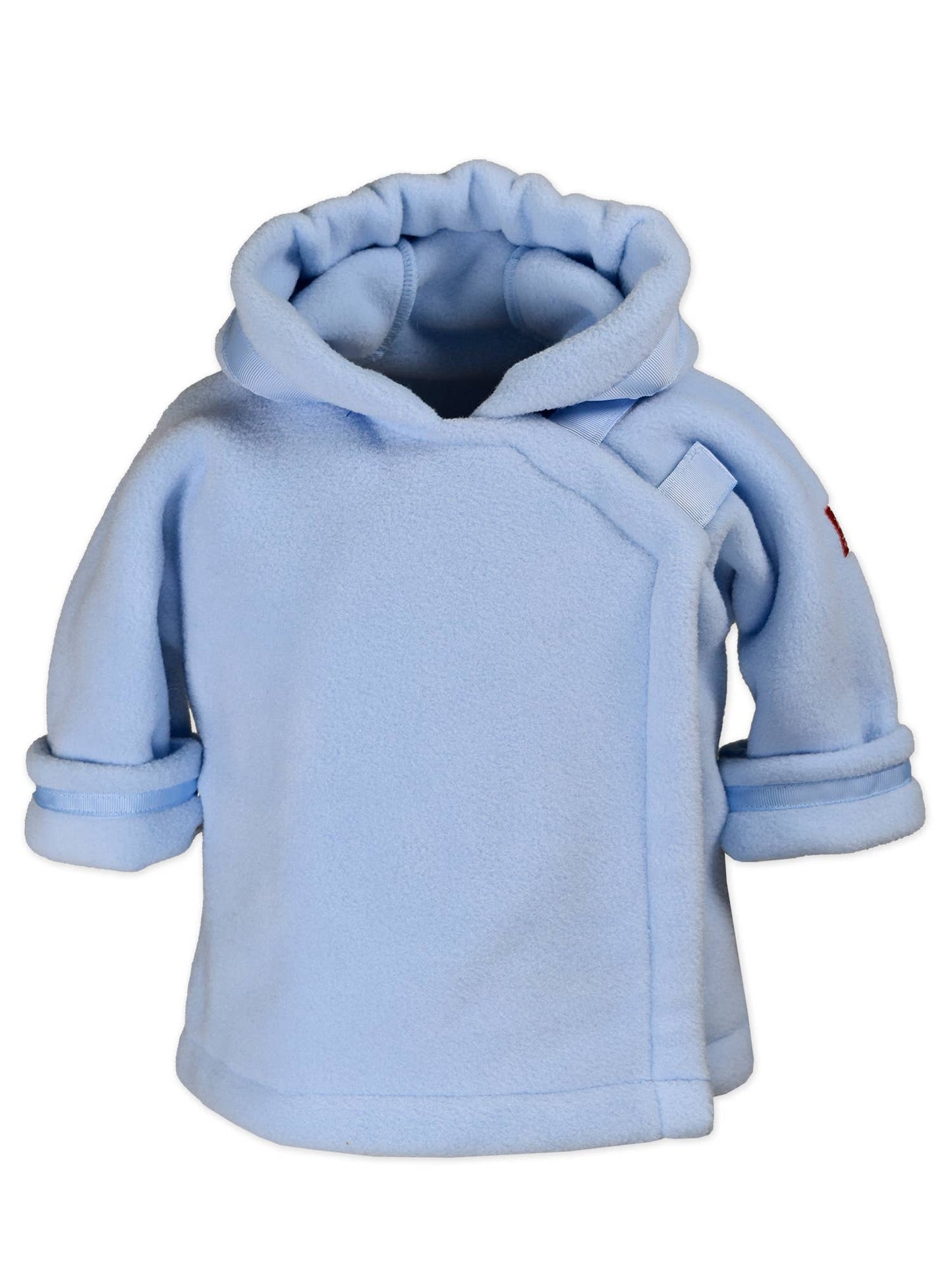 Warmplus Fleece Favorite Jacket, Wrap Close, Hood: Light Blue