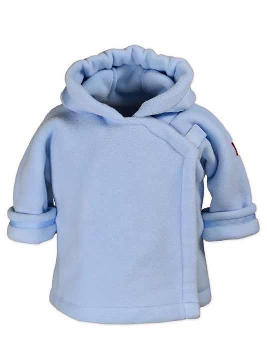 Warmplus Fleece Favorite Jacket, Wrap Close, Hood: Light Blue