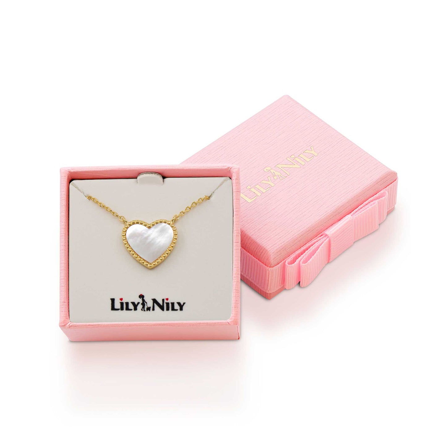 Mother of Pearl Heart Necklace