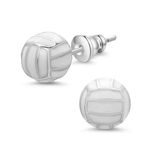 3D Volleyball Stud Earrings