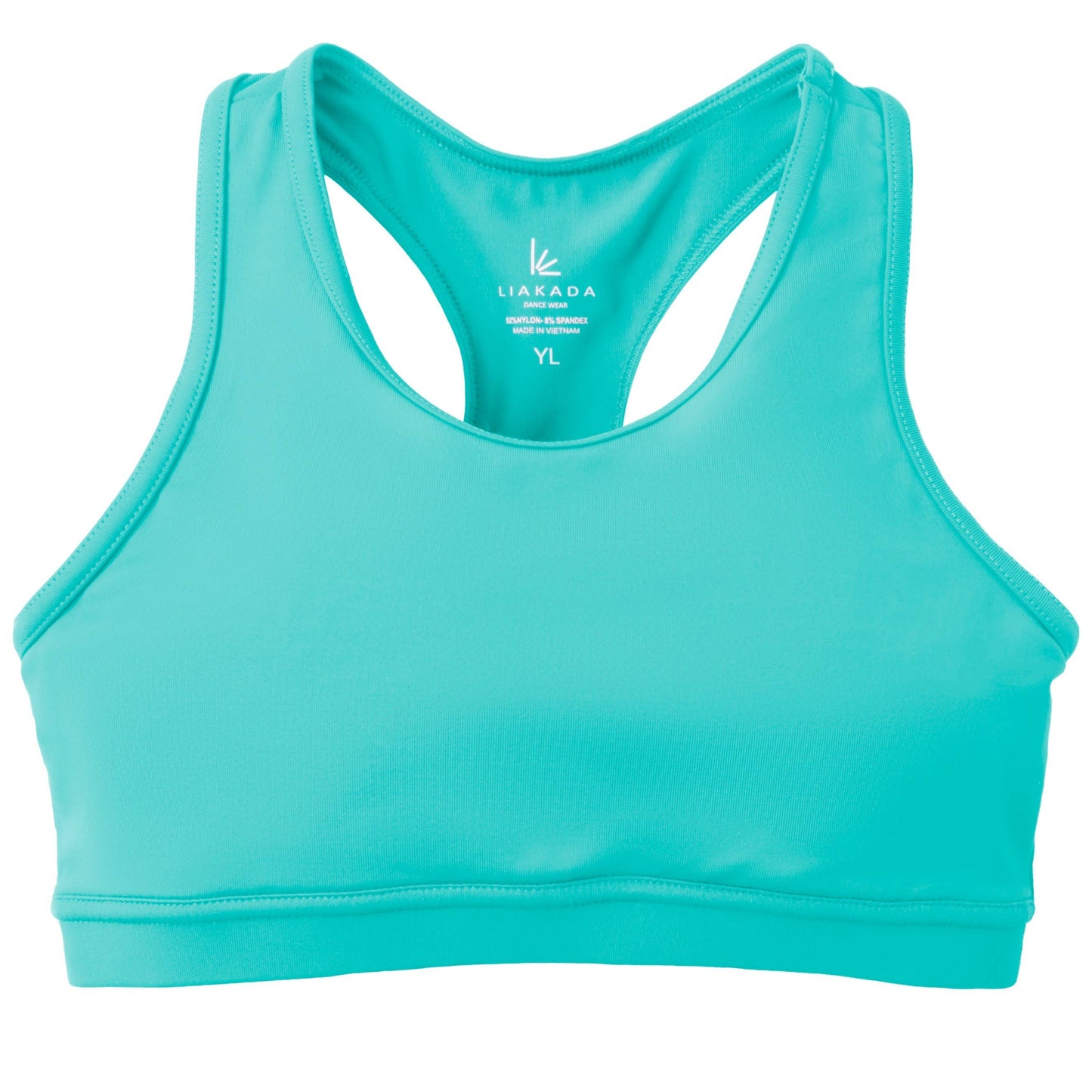 Girls' Racerback Bra Top: Turquoise