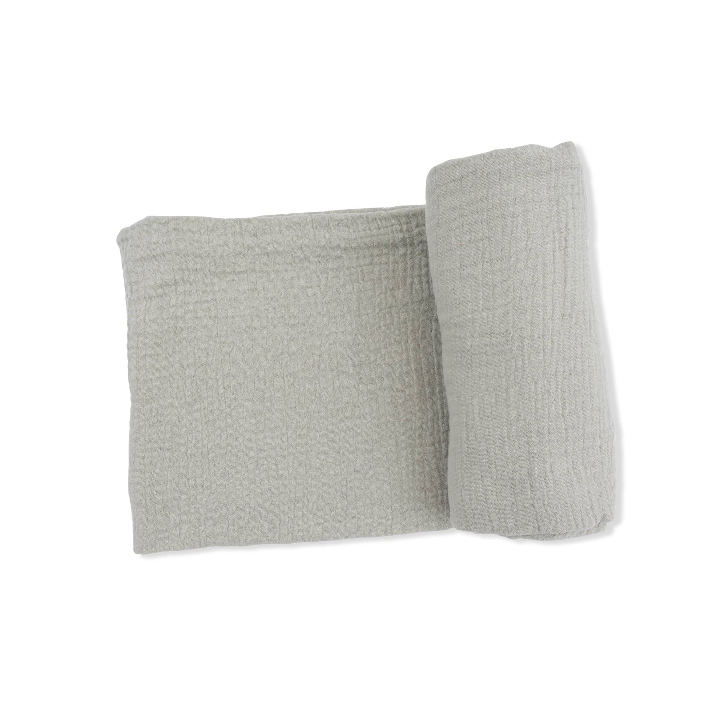 Solid Muslin Desert Green - Swaddle Blanket: 47X47