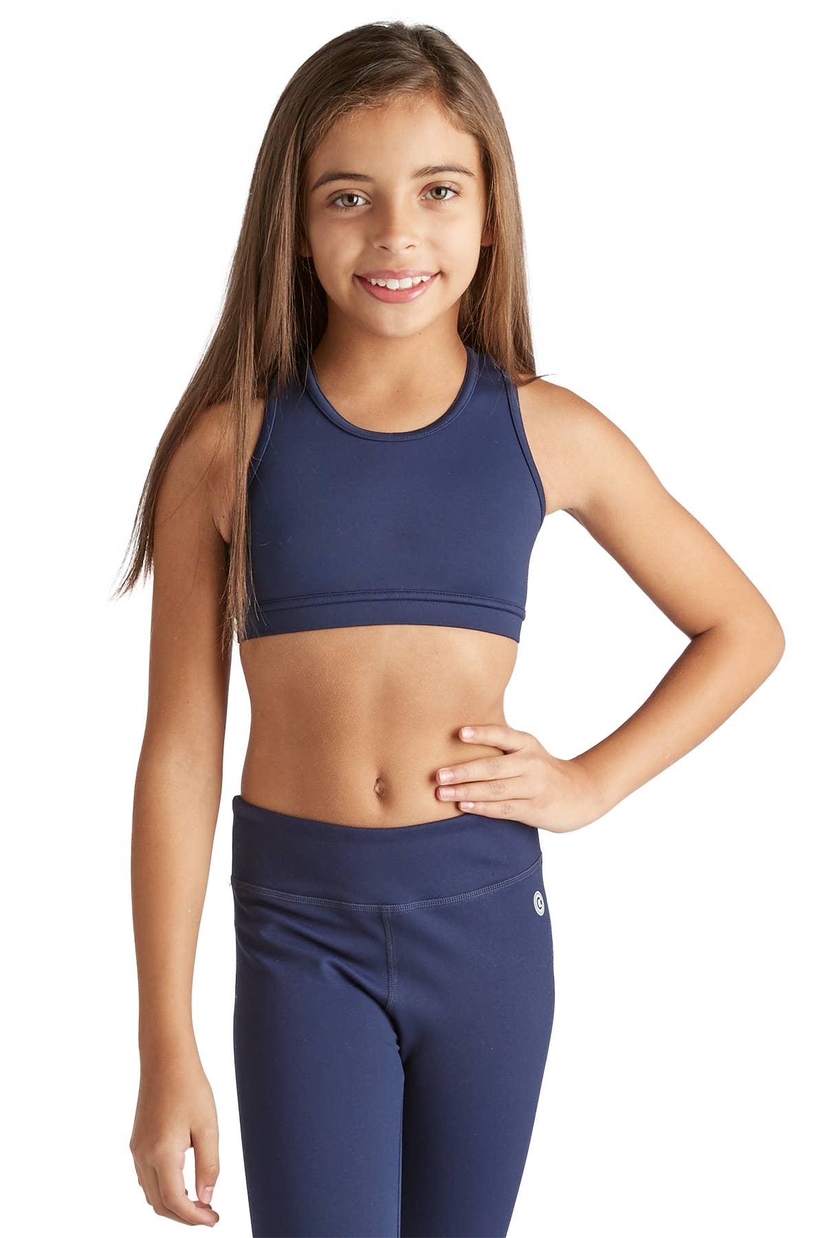 Girls' Racerback Bra Top: Black