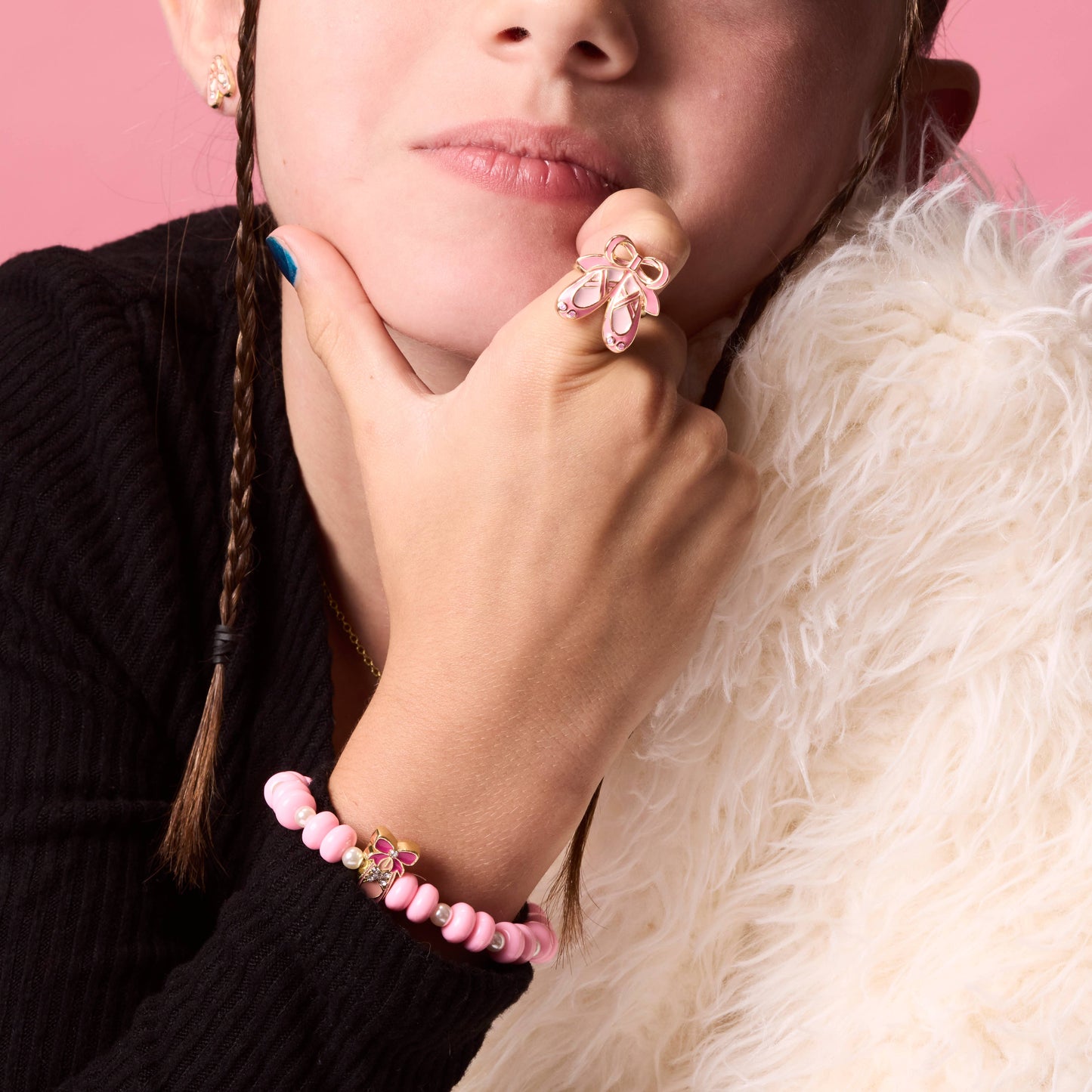 Twinkle Toes Adjustable Ring with Gift Box