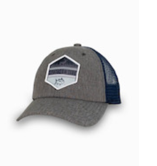 Youth ST Deer Hexagon Trucker Hat: Grey