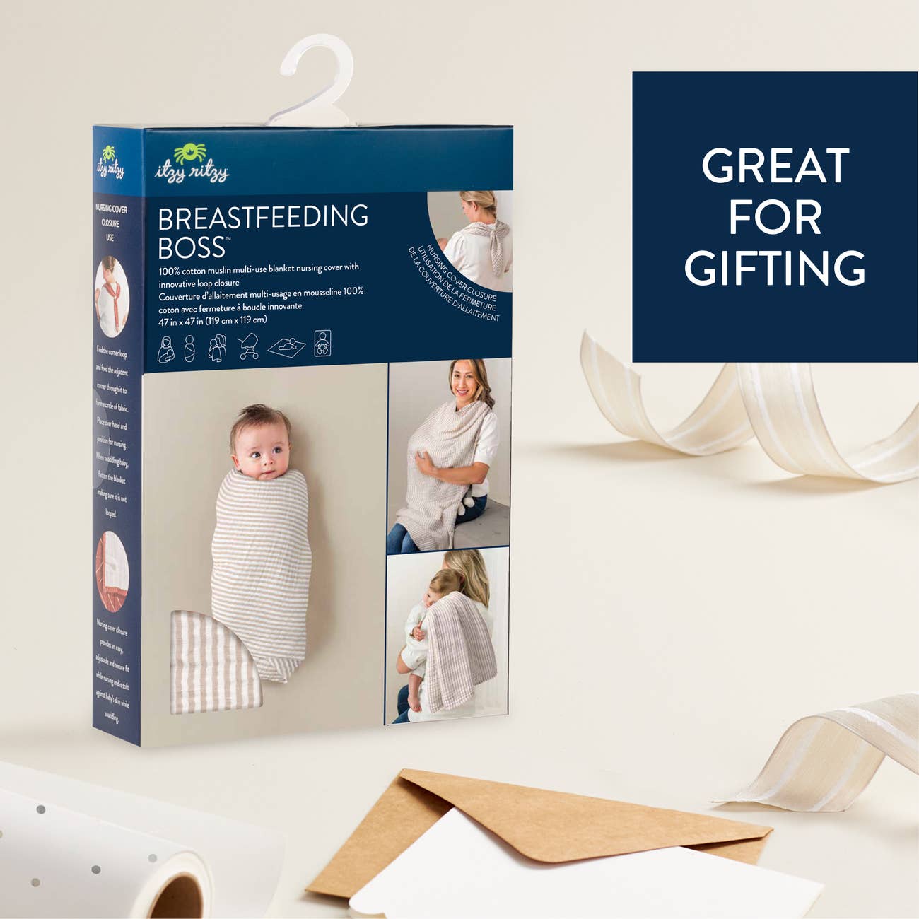 *NEW OPTION* Breastfeeding Boss™: Sage Mudcloth