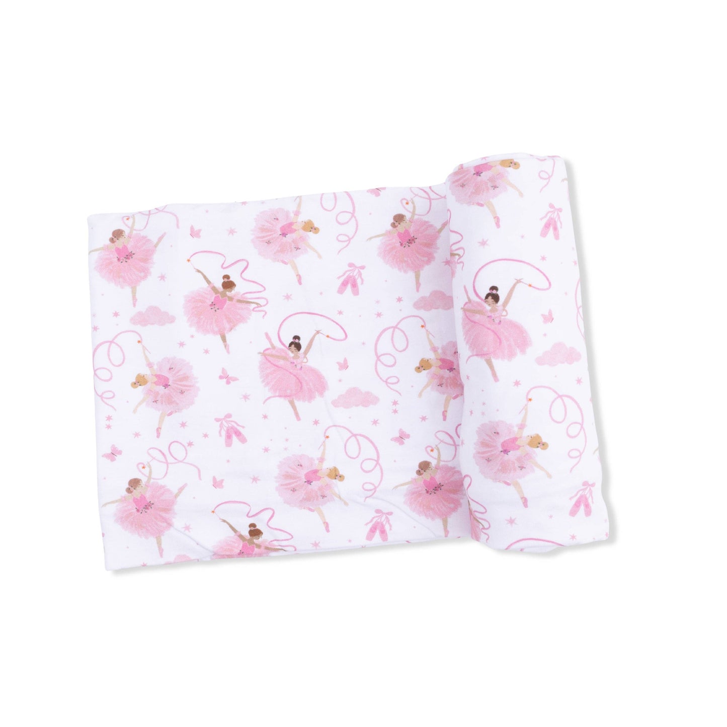 Ribbon Ballerinas - Swaddle Blanket: 45X45