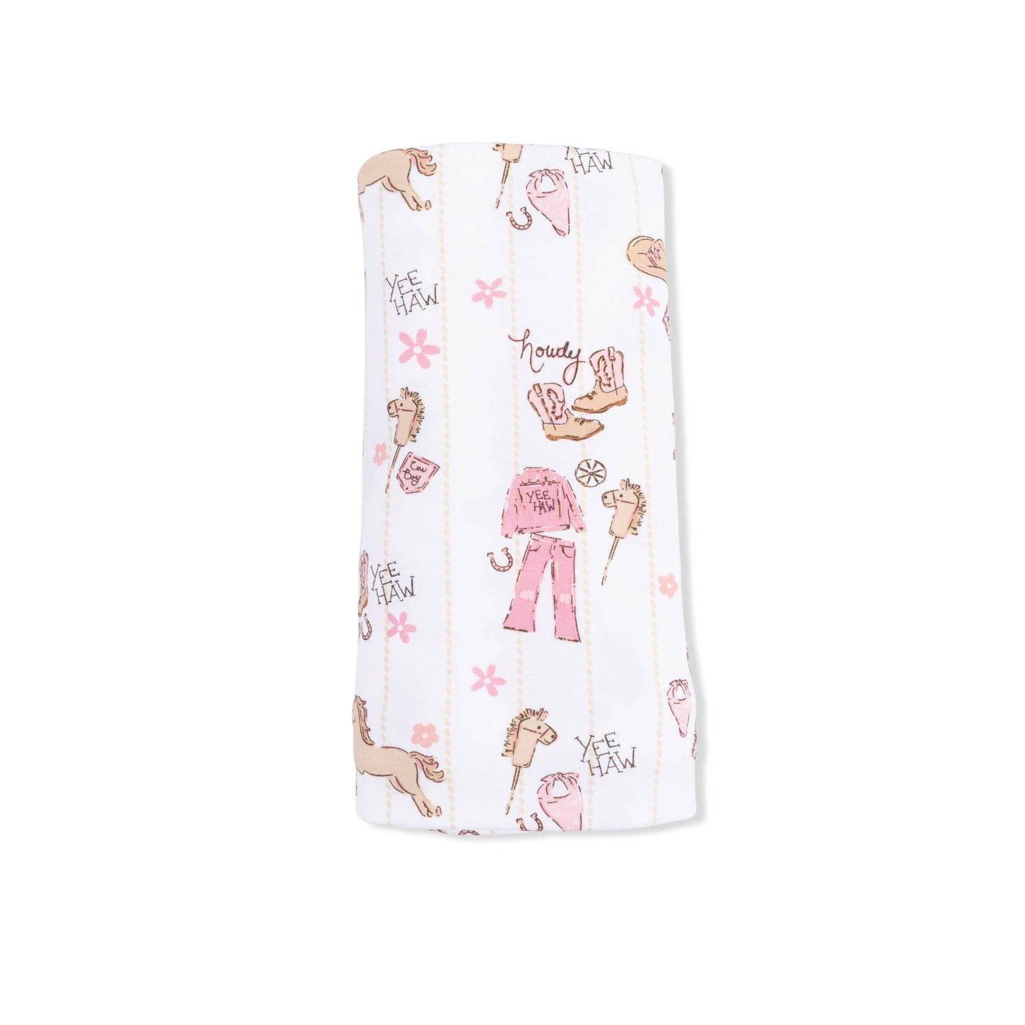 Cowgirl Nursery - Swaddle Blanket: 45X45
