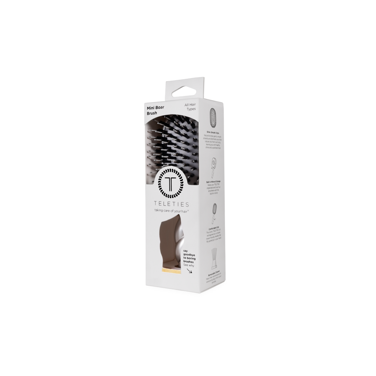 Mini Boar Brush | Silver Lining