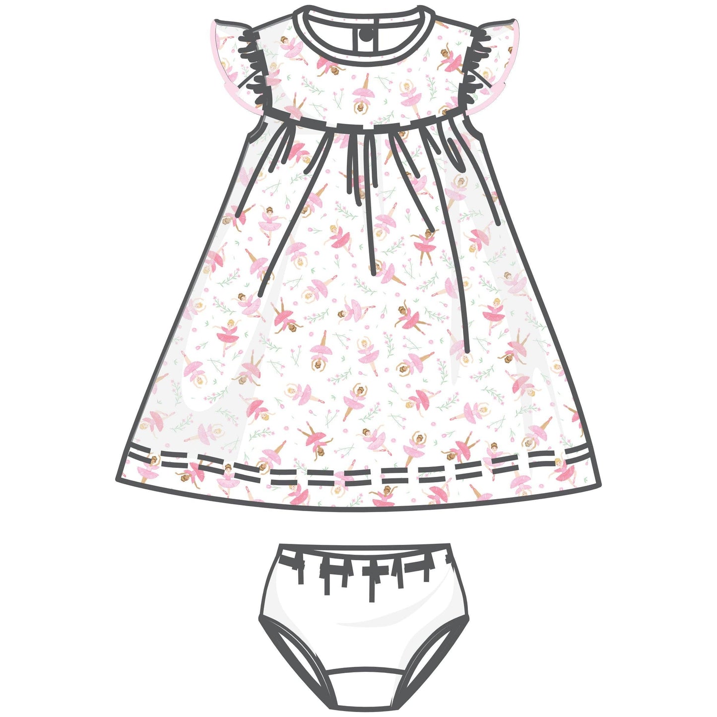 Twinkle Toes Print Dress