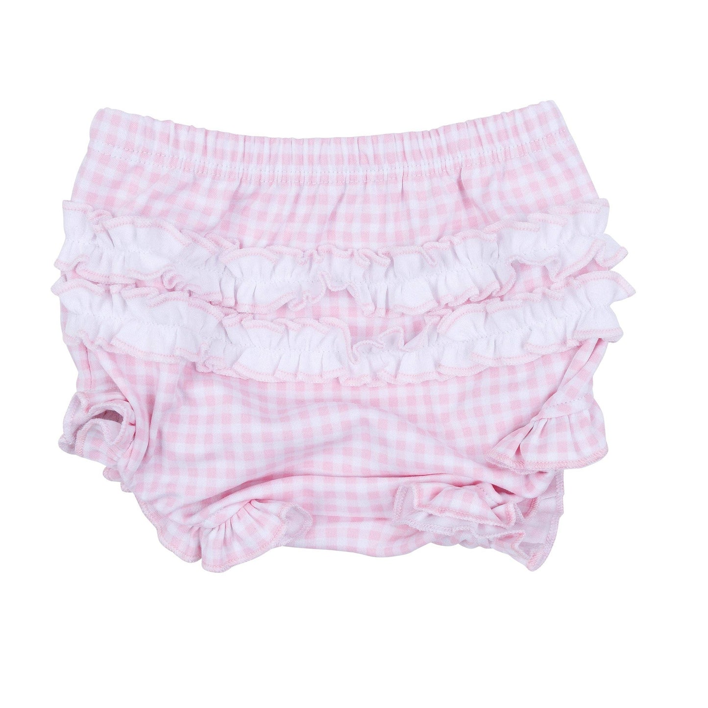Pilgrim Pals Applique Ruffle Diaper Cover Set - Pink