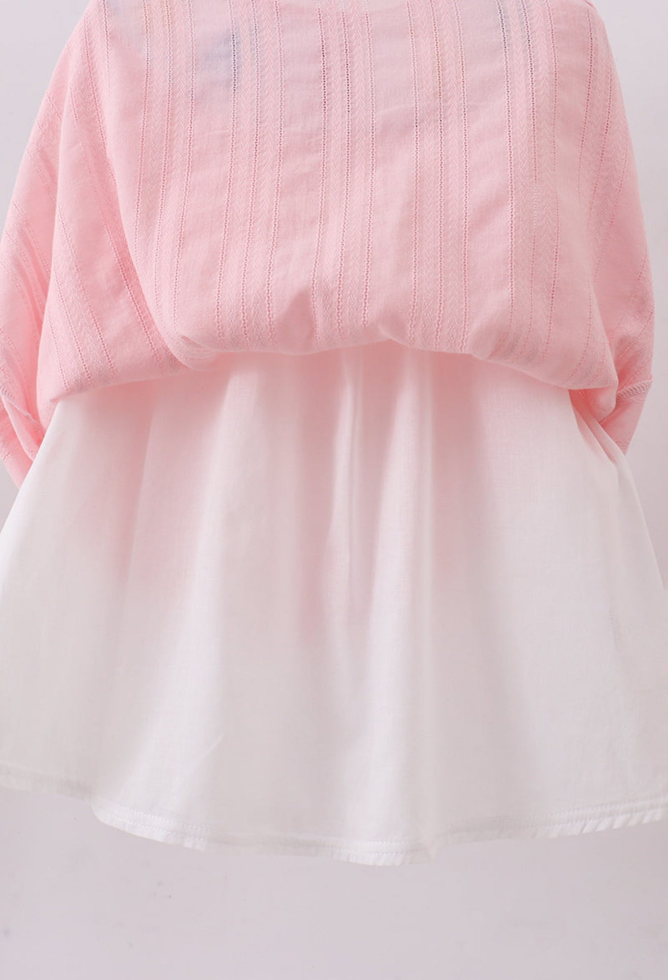 Pink princess smocked ruffle dress