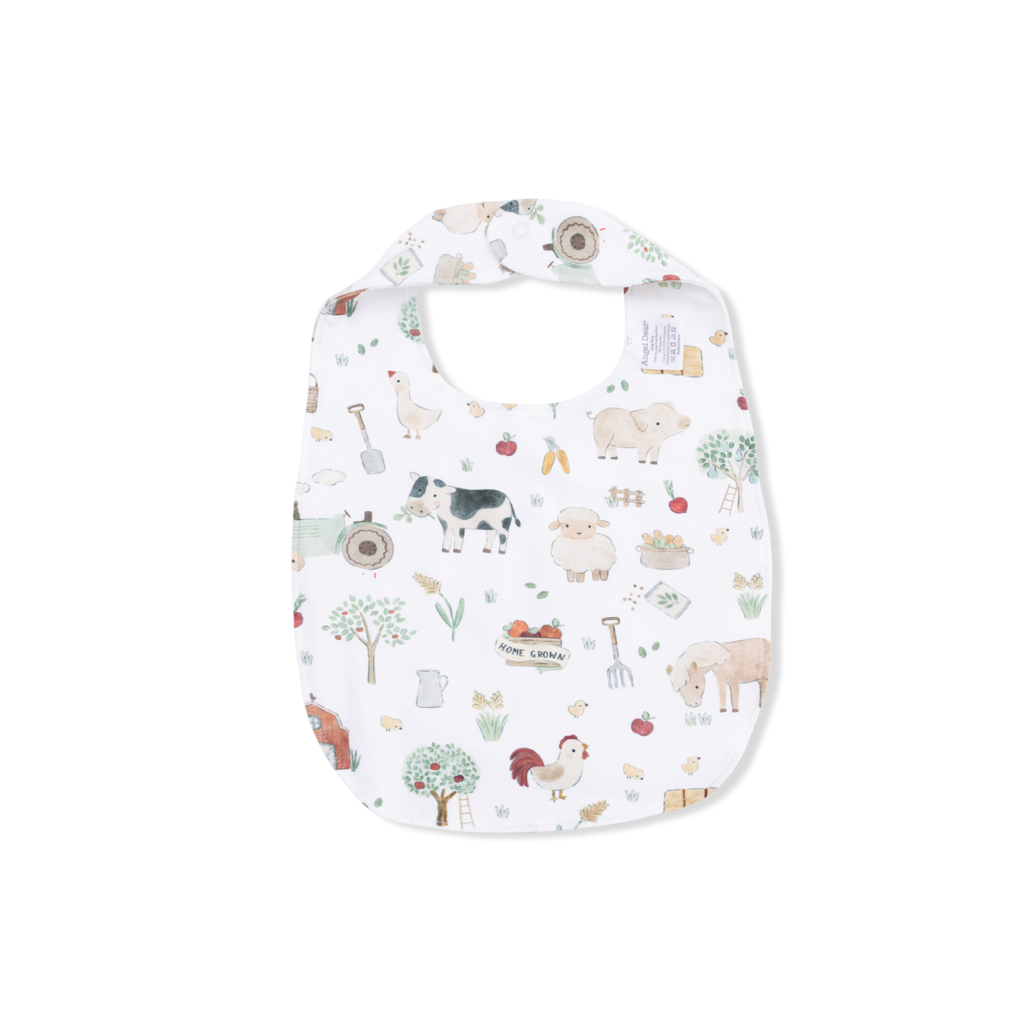Cute Farm Animals Uni - Feeding Bib: 0-3M