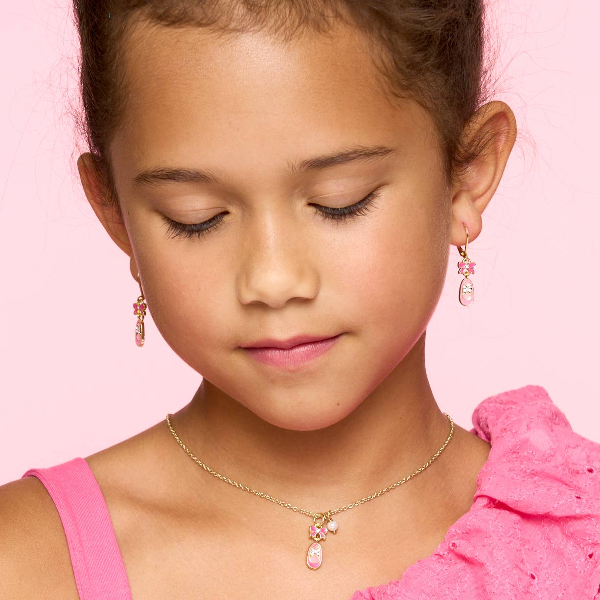 Sweet Petite Necklace | Crystal Ballet Shoe