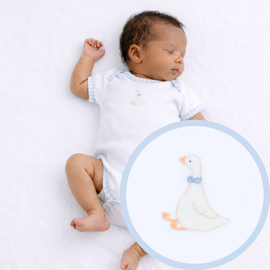 Silly Goose Bodysuit - Light Blue