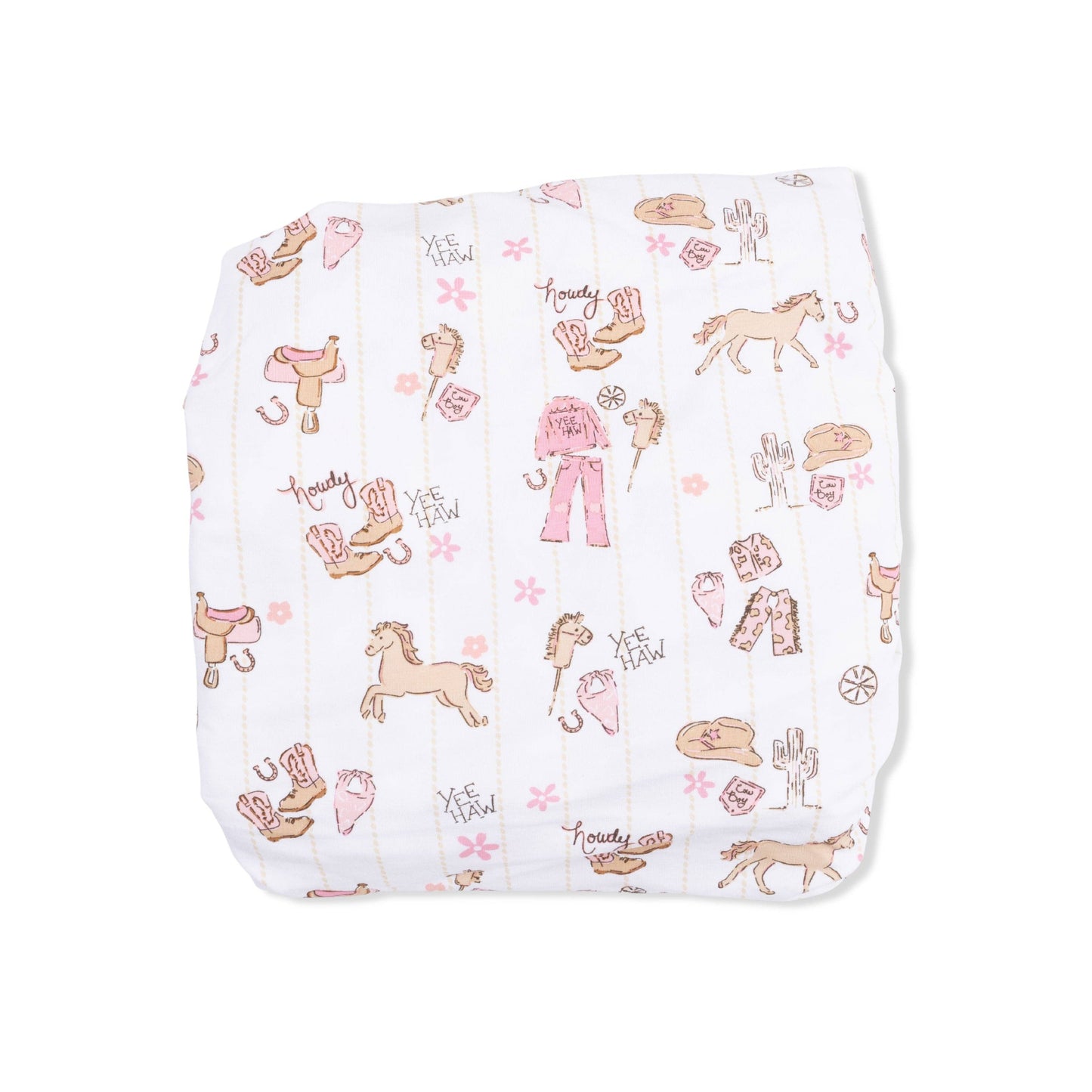 Cowgirl Nursery - Crib Sheet: 52X28
