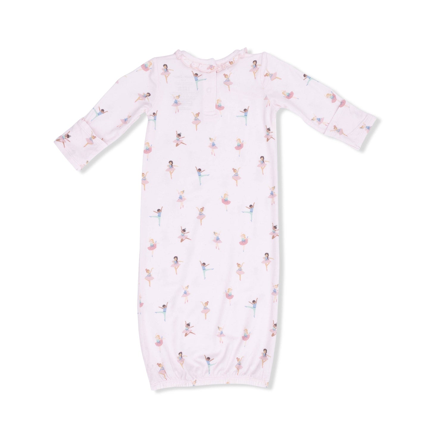 Petite Ballet - Kimono Gown & Ruffle Knotted Hat: 0-3M