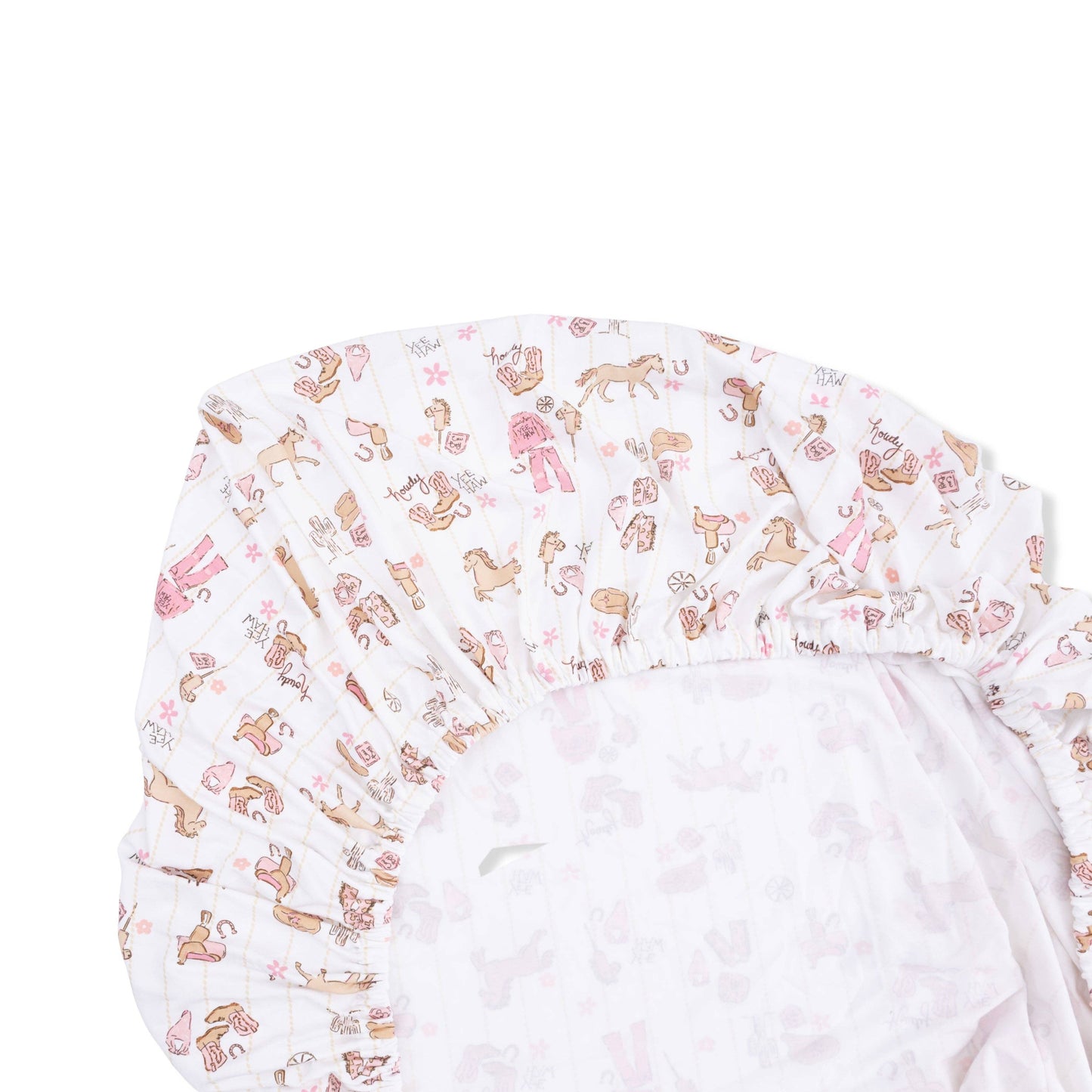 Cowgirl Nursery - Crib Sheet: 52X28