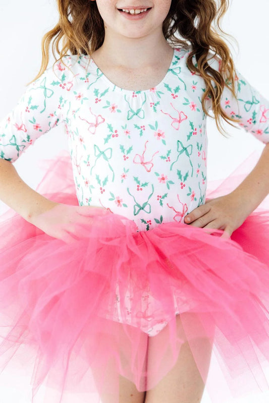 Bows & Mistletoe 3/4 Tutu Leotard. Last one! Size 4T