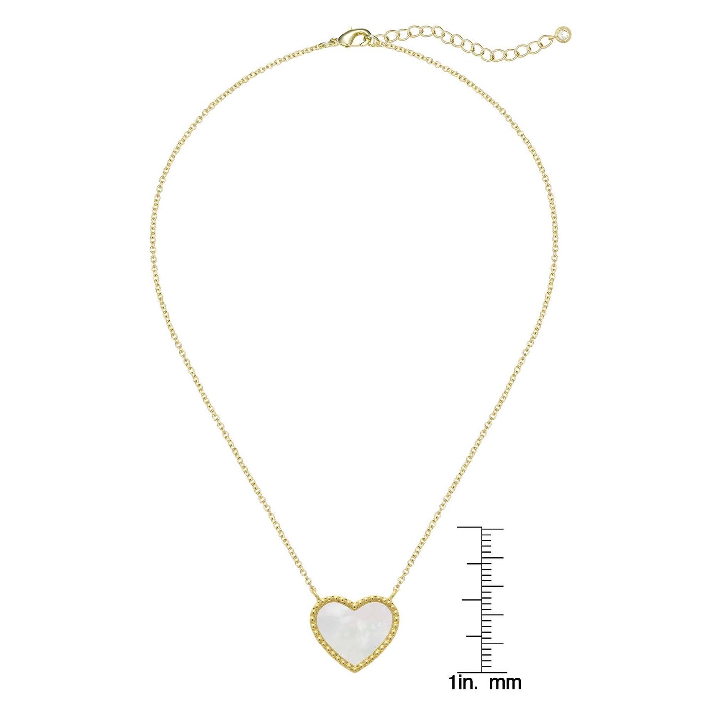 Mother of Pearl Heart Necklace