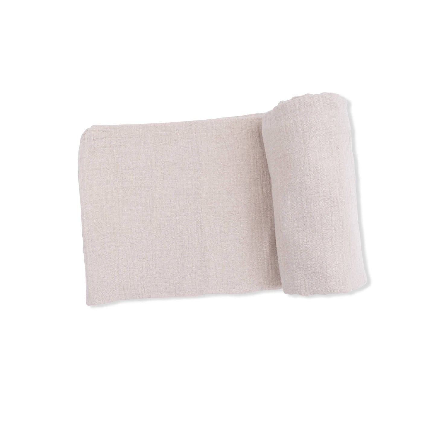 Solid Muslin French Oak - Swaddle Blanket: 47X47