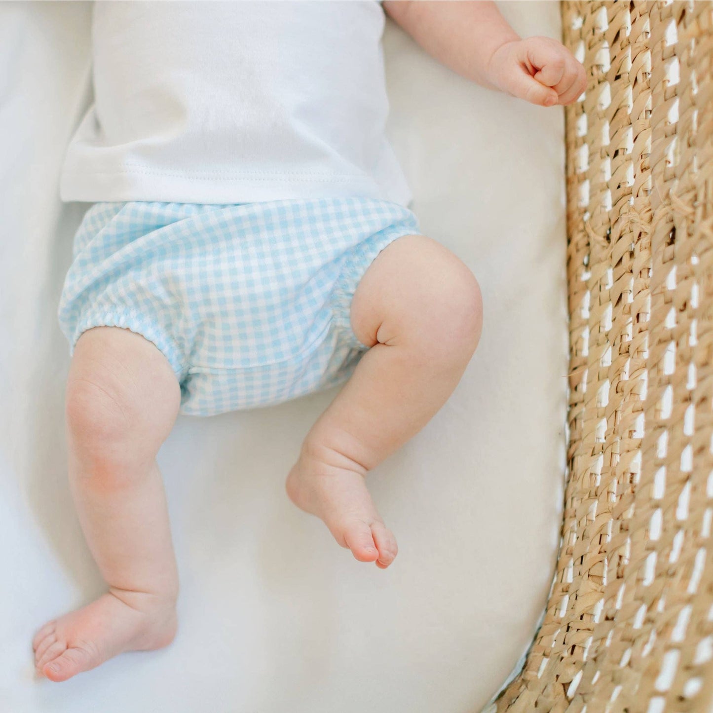 Pilgrim Pals Applique Diaper Cover Set - Light Blue