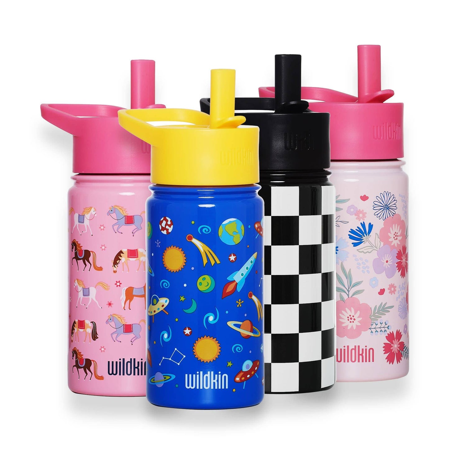 Horses 14 oz Steel Water Bottle