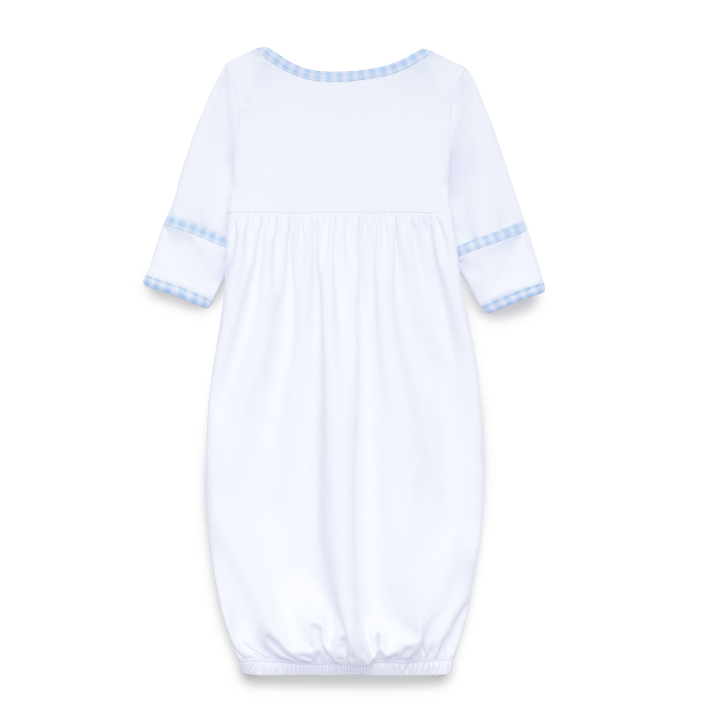 Silly Goose Gathered Gown - Light Blue