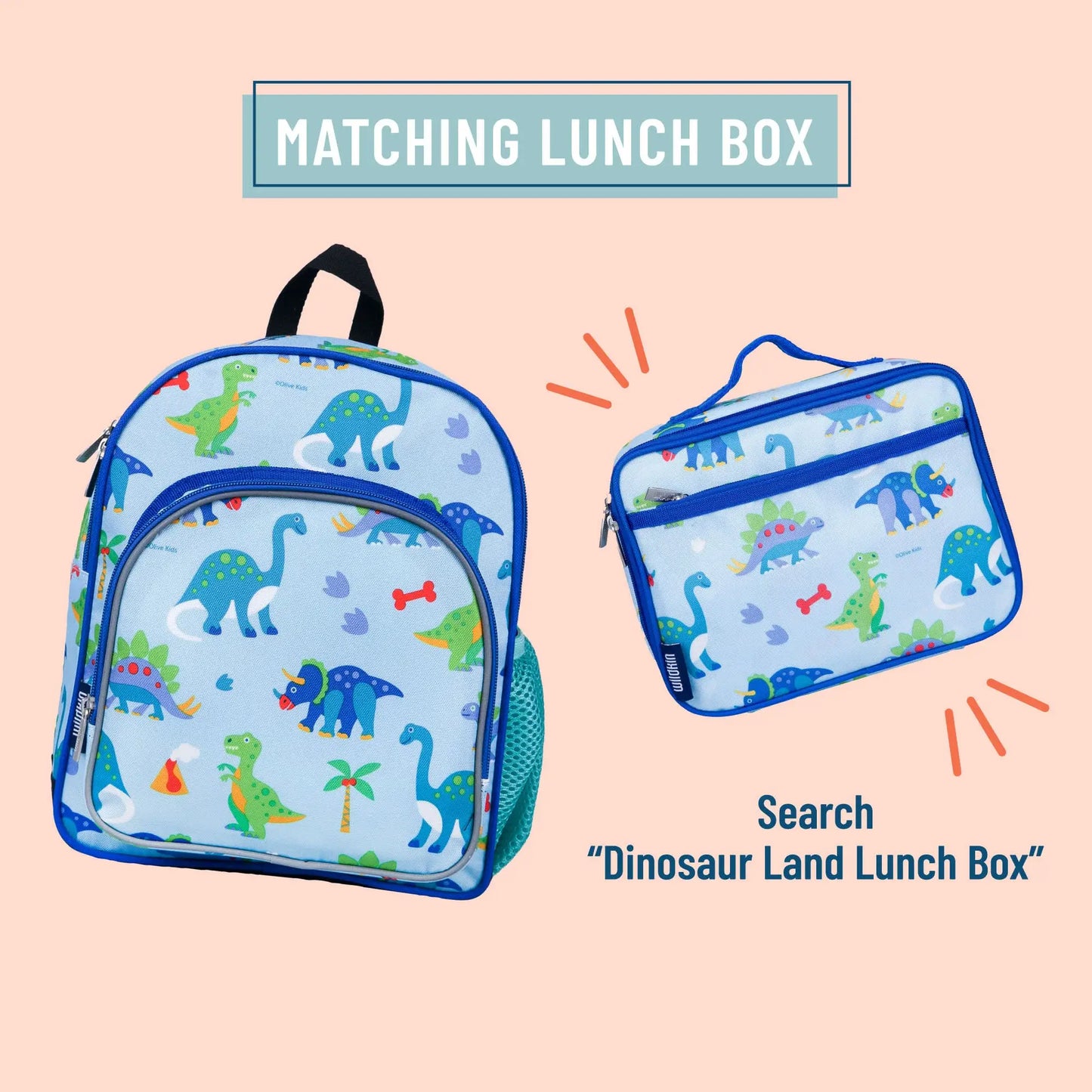 Dinosaur Land Backpack - 12 Inch