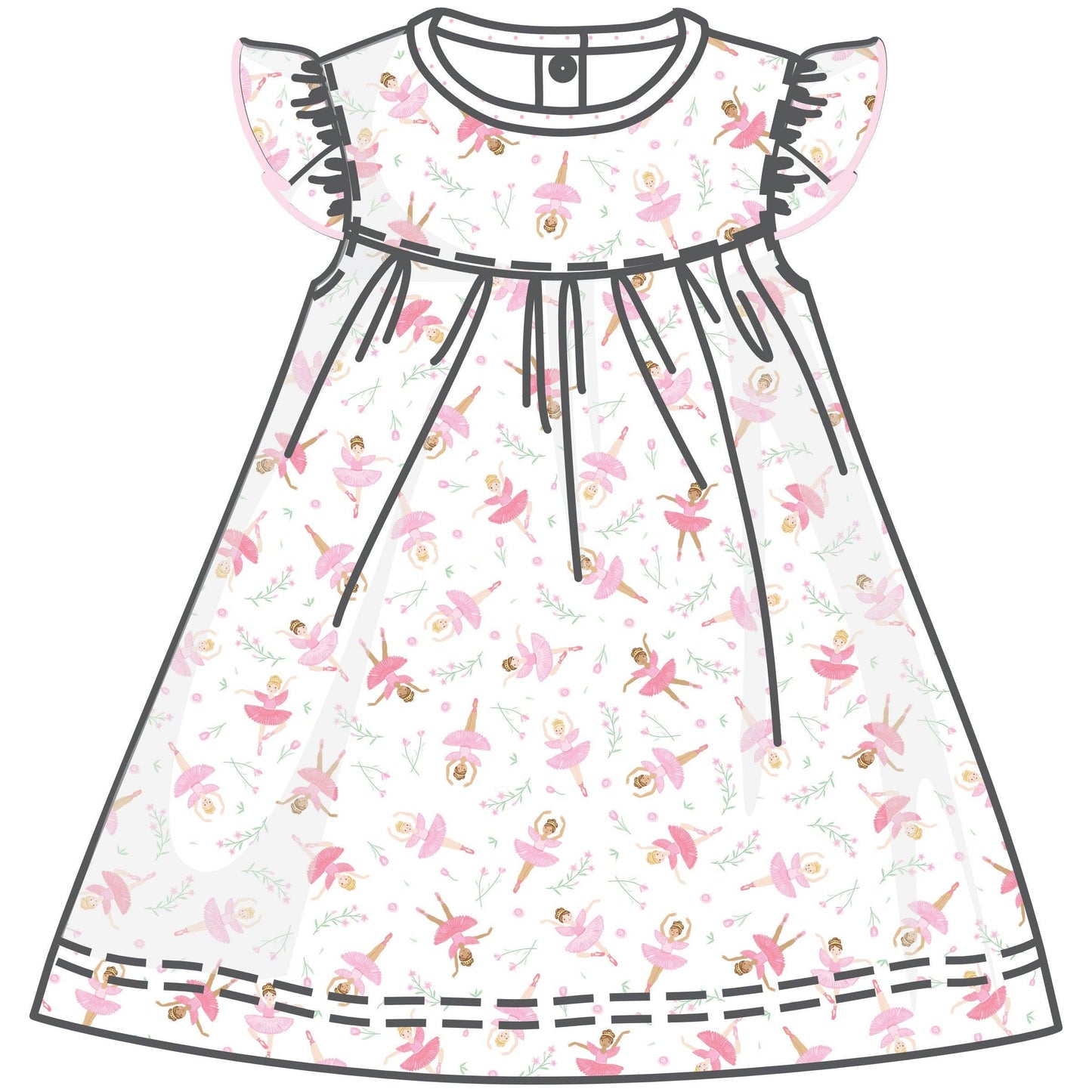 Twinkle Toes Print Dress