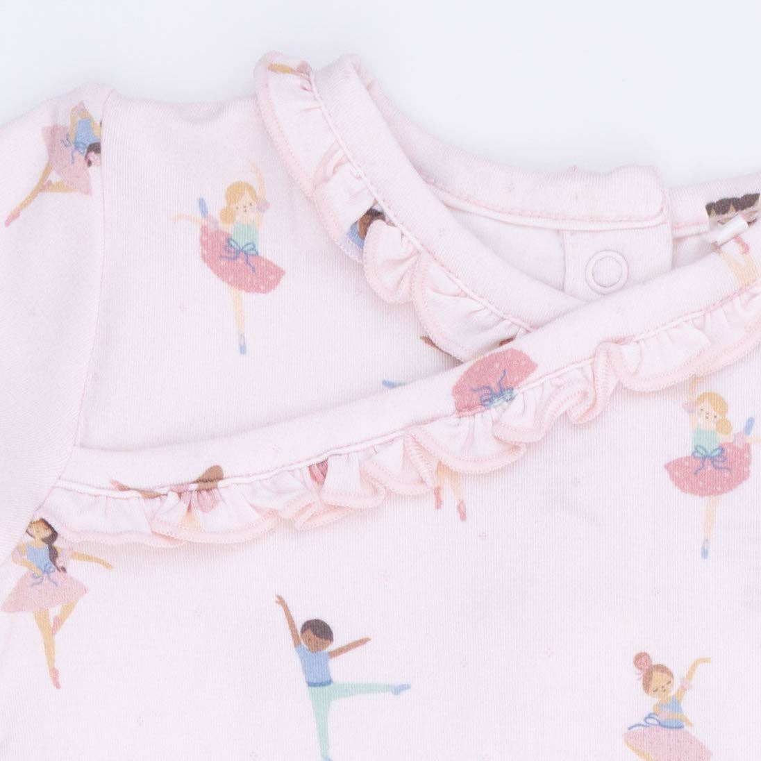 Petite Ballet - Kimono Gown & Ruffle Knotted Hat: 0-3M