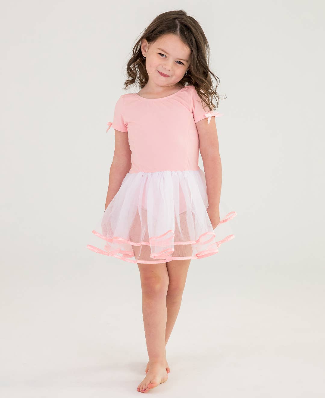 Girls Pink Ballet Tutu Dance Leotard: Pink