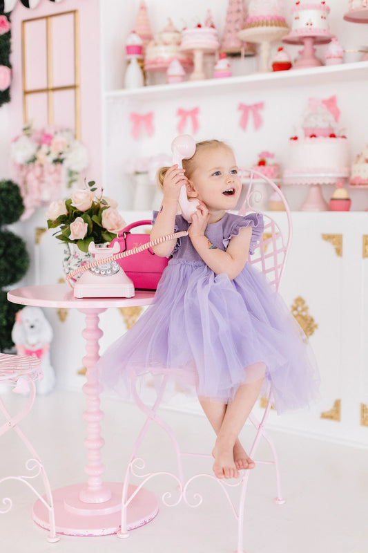 LAVENDER SHIMMER TUTU DRESS