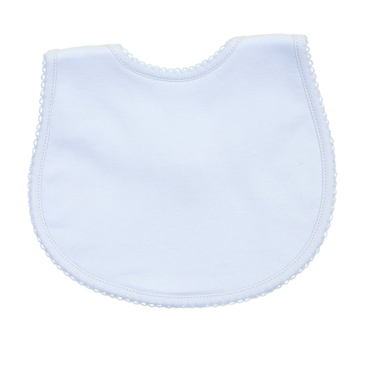 Essentials Solid Blue Bib: Blue / One Size