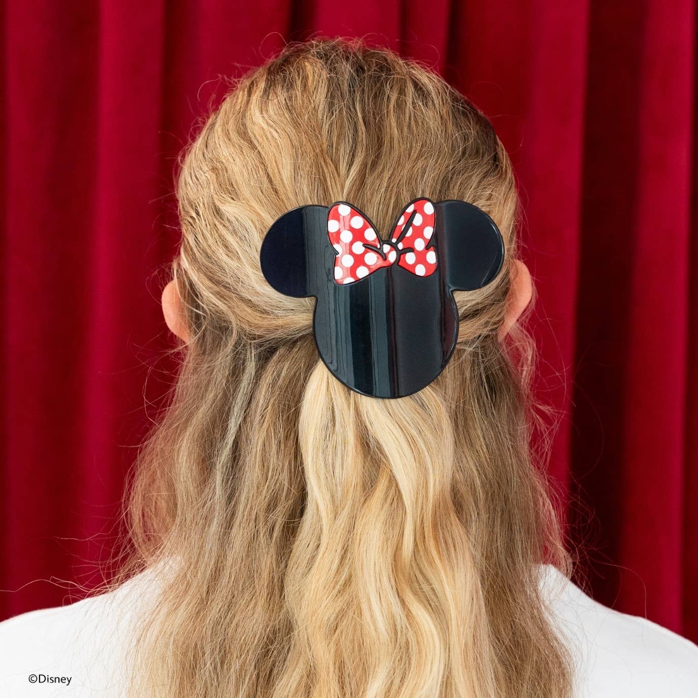 Disney: Minnie Mouse Shaped | Medium |  Flat Hair Clip