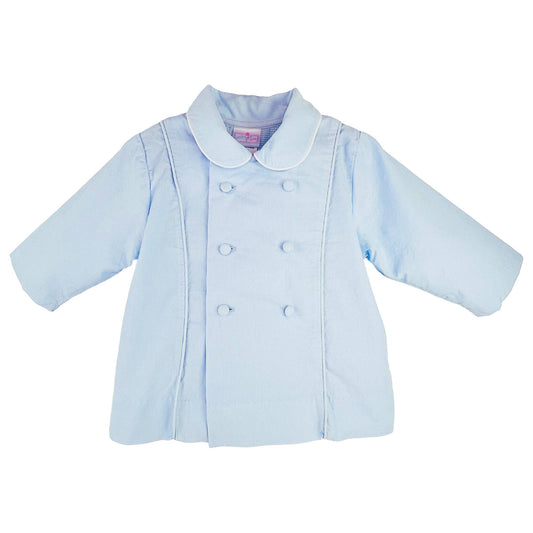 Light Blue Corduroy Coat & Hat