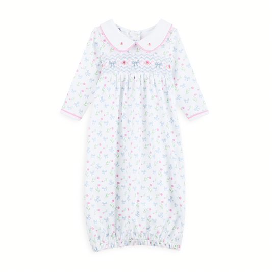 Evelyn's Classics Smocked Gown: Newborn