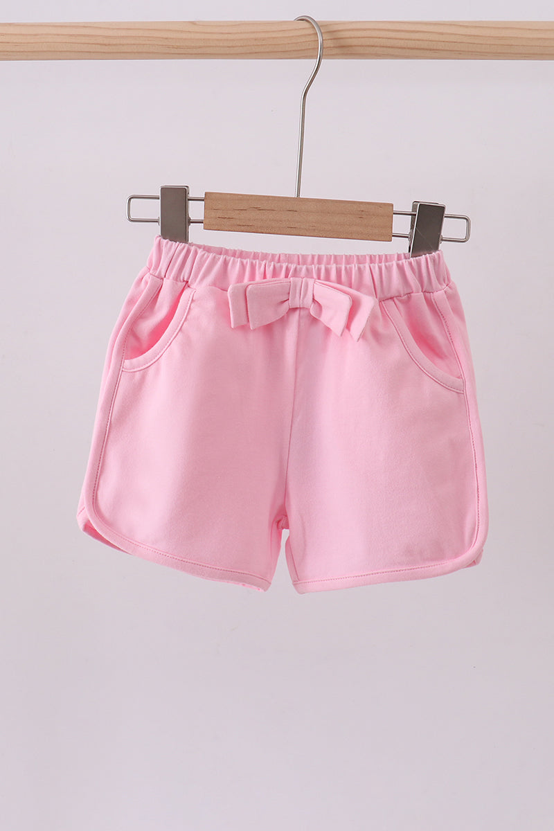 Premium Blush bow short