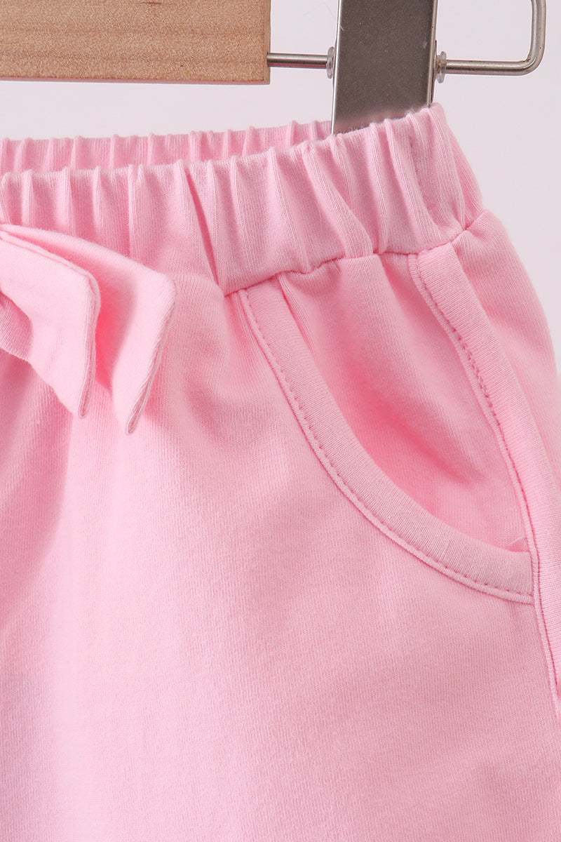 Premium Blush bow short