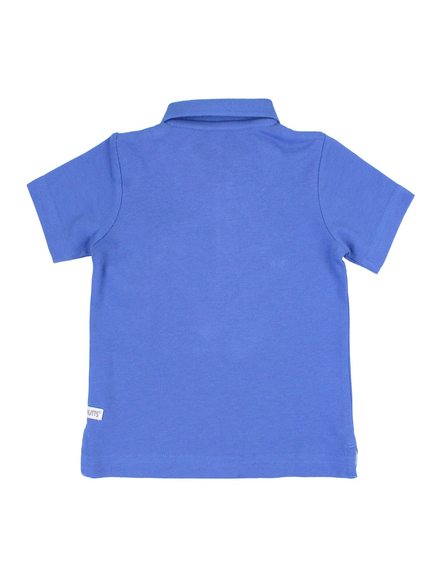Boys Sonic Blue Pique Short Sleeve Polo Shirt: Blue