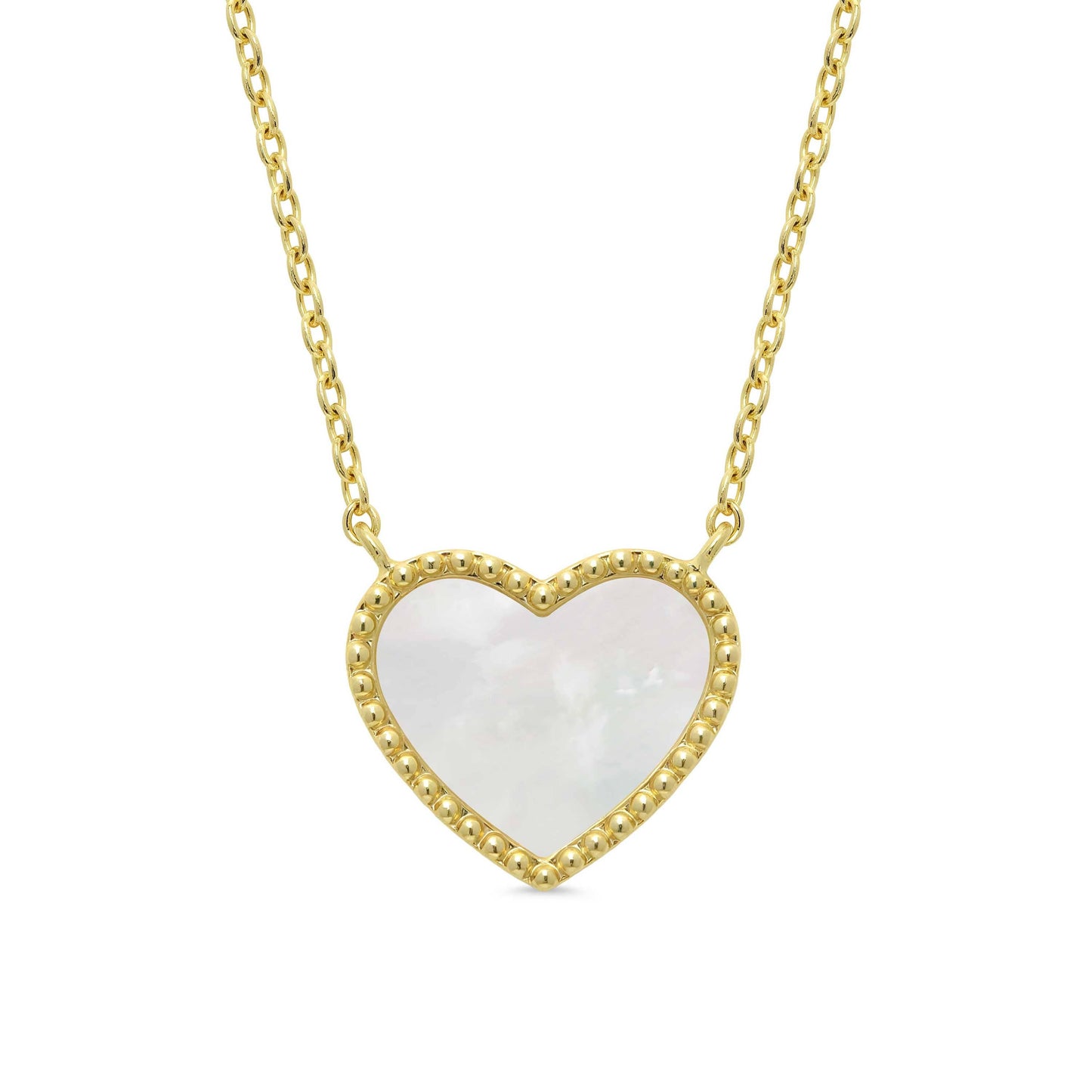 Mother of Pearl Heart Necklace