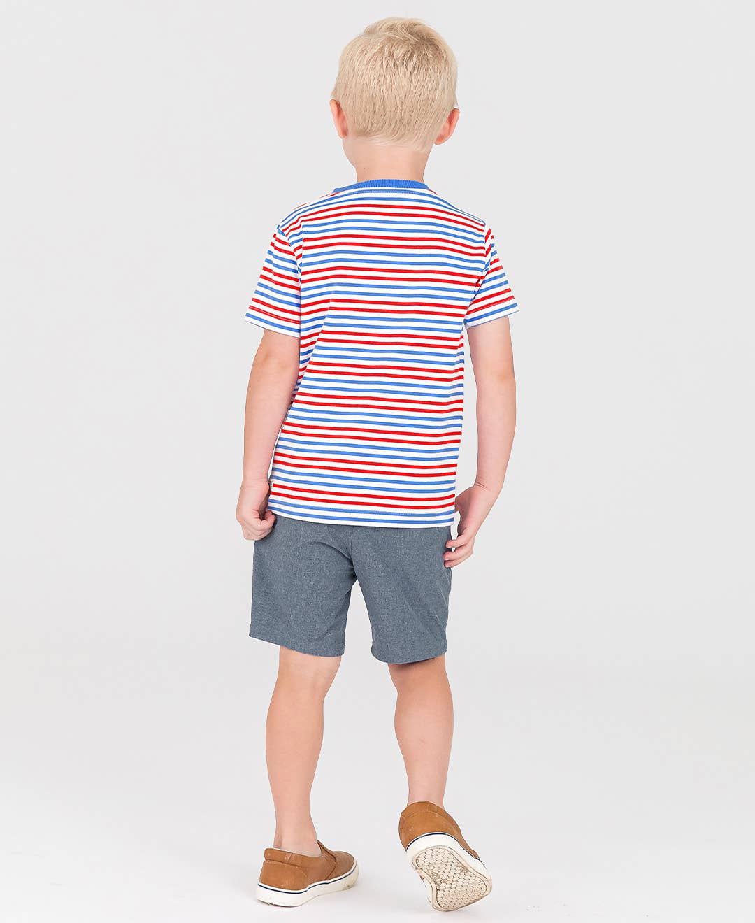Boys Heather Navy Hybrid Shorts: Blue