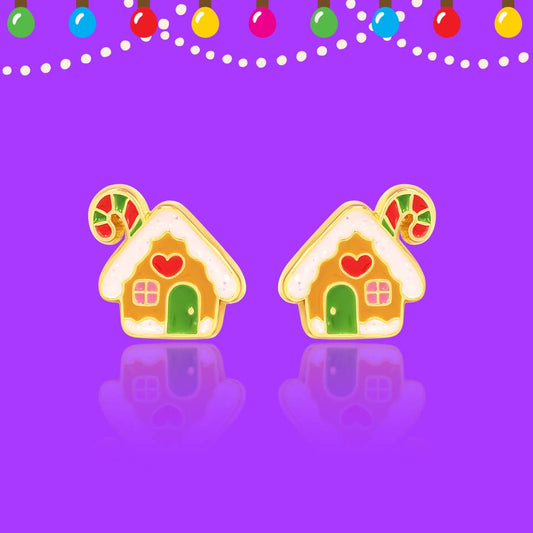 Gingerbread House | Cutie Stud Earrings | Christmas 2026
