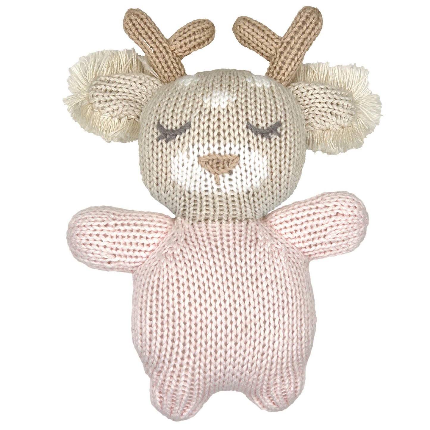 Shuggie the Fawn Knit Zubaby Doll: 5" Rattle