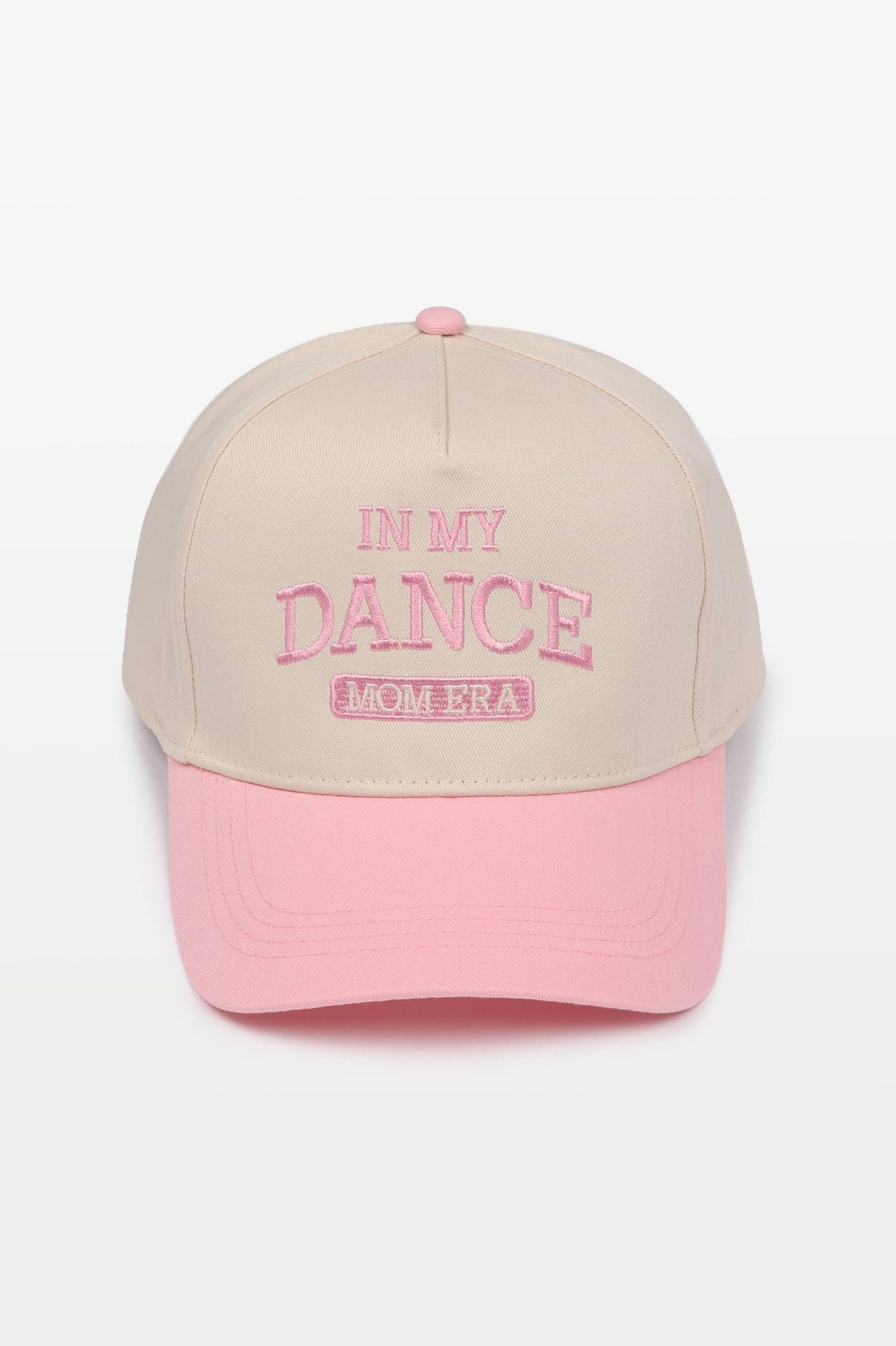 In My Dance Mom Era Embroidered Cap: Pink