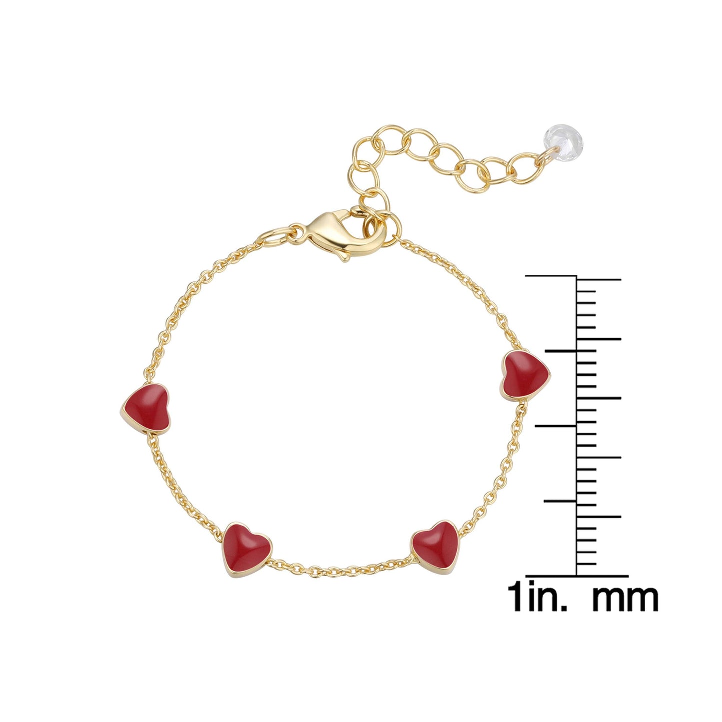 Heart Bracelet - Red (Baby)