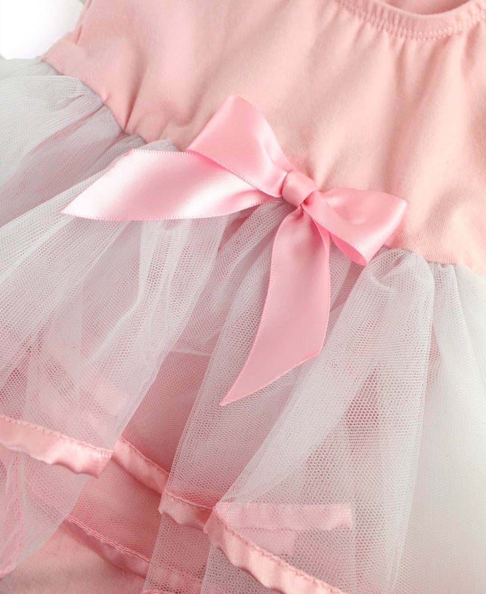 Girls Pink Ballet Tutu Dance Leotard: Pink